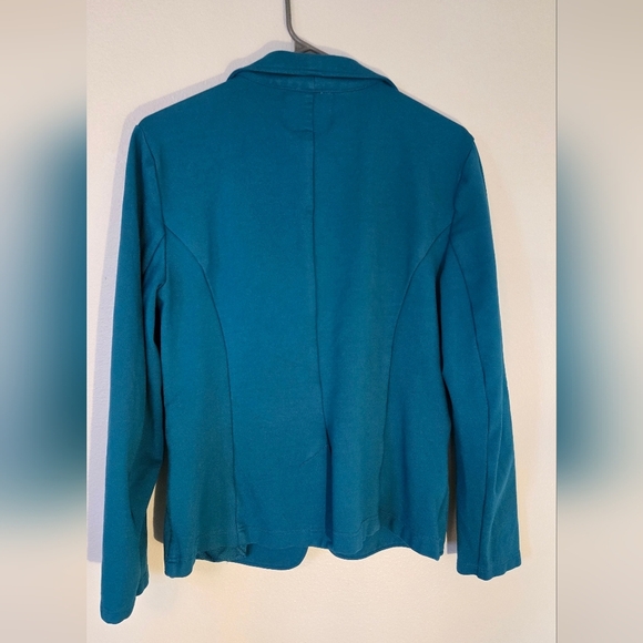 Betabrand Classic Blazer in Tidewater Blue Size XL Womens Ponte Knit - Picture 3 of 6